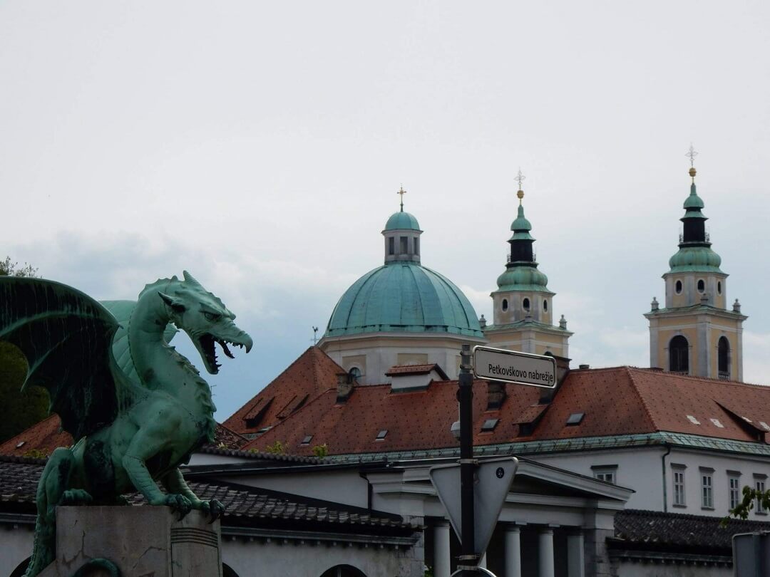 Ljubljana by train - The Dragons of Ljubljana