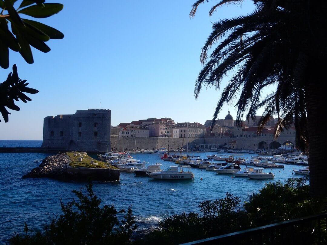 Dubrovnik by train - View on the bay of Dubrovnik