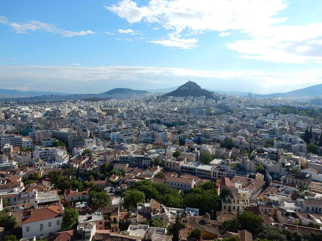 Interrail reservations in Greece - View of Athens