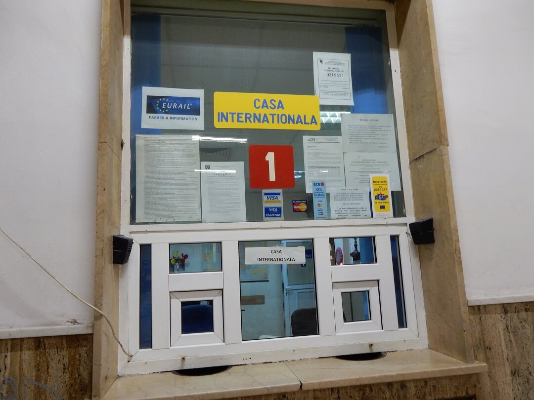 Night-Trains in Romania - International ticket office at Bucharest