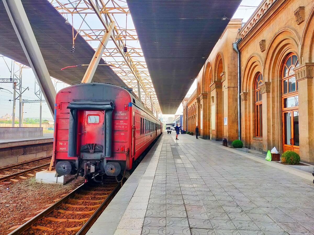 Armenia to Georgia - Yerevan Train Station